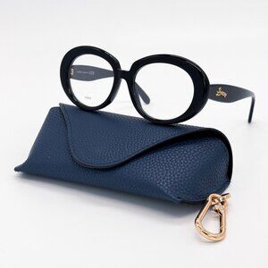 NEW LW50089I 001, LOEWE WOMEN OVAL EYEGLASSES LOEWE BLACK EYEWEAR